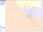 Pocatello <br /> Wall Map <br /> Color Cast Style 2025 Map