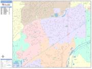 Bolingbrook <br /> Wall Map <br /> Color Cast Style 2025 Map
