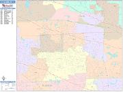 Schaumburg <br /> Wall Map <br /> Color Cast Style 2025 Map
