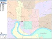Evansville <br /> Wall Map <br /> Color Cast Style 2025 Map