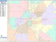 Fort Wayne <br /> Wall Map <br /> Color Cast Style 2025 Map
