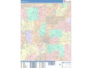 Indianapolis <br /> Wall Map <br /> Color Cast Style 2025 Map