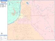 Lafayette <br /> Wall Map <br /> Color Cast Style 2025 Map