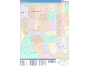 Overland Park <br /> Wall Map <br /> Color Cast Style 2025 Map