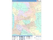 Baton Rouge <br /> Wall Map <br /> Color Cast Style 2025 Map