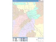 Lafayette <br /> Wall Map <br /> Color Cast Style 2025 Map