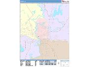 Monroe <br /> Wall Map <br /> Color Cast Style 2025 Map