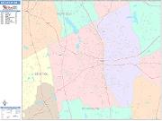 Brockton <br /> Wall Map <br /> Color Cast Style 2025 Map
