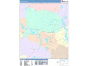 Framingham <br /> Wall Map <br /> Color Cast Style 2025 Map