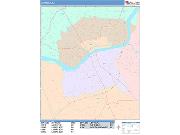 Lawrence <br /> Wall Map <br /> Color Cast Style 2025 Map