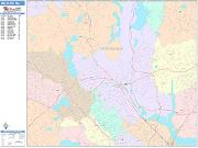Medford <br /> Wall Map <br /> Color Cast Style 2025 Map
