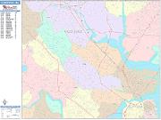 Somerville <br /> Wall Map <br /> Color Cast Style 2025 Map