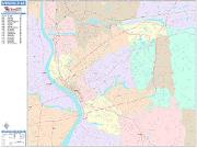 Springfield <br /> Wall Map <br /> Color Cast Style 2025 Map