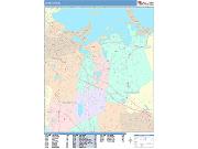 Weymouth <br /> Wall Map <br /> Color Cast Style 2025 Map