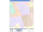 Bowie <br /> Wall Map <br /> Color Cast Style 2025 Map