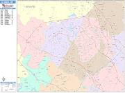 Columbia <br /> Wall Map <br /> Color Cast Style 2025 Map