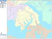 Dundalk <br /> Wall Map <br /> Color Cast Style 2025 Map