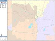 Battle Creek <br /> Wall Map <br /> Color Cast Style 2025 Map