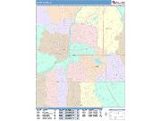 Grand Rapids <br /> Wall Map <br /> Color Cast Style 2025 Map
