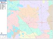 Pontiac <br /> Wall Map <br /> Color Cast Style 2025 Map