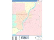 Saginaw <br /> Wall Map <br /> Color Cast Style 2025 Map