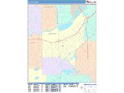 Burnsville <br /> Wall Map <br /> Color Cast Style 2025 Map