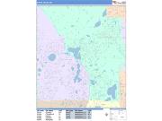 Maple Grove <br /> Wall Map <br /> Color Cast Style 2025 Map