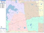 Minnetonka <br /> Wall Map <br /> Color Cast Style 2025 Map