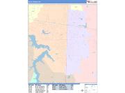 Blue Springs <br /> Wall Map <br /> Color Cast Style 2025 Map