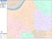 Florissant <br /> Wall Map <br /> Color Cast Style 2025 Map