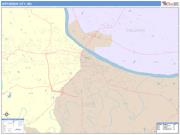 Jefferson City <br /> Wall Map <br /> Color Cast Style 2025 Map