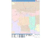 Springfield <br /> Wall Map <br /> Color Cast Style 2025 Map