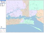 Biloxi <br /> Wall Map <br /> Color Cast Style 2025 Map