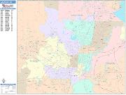 Jackson <br /> Wall Map <br /> Color Cast Style 2025 Map