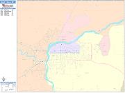 Great Falls <br /> Wall Map <br /> Color Cast Style 2025 Map