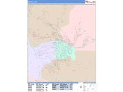 Missoula <br /> Wall Map <br /> Color Cast Style 2025 Map