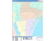 Wilmington <br /> Wall Map <br /> Color Cast Style 2025 Map