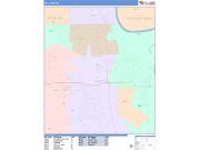 Bellevue <br /> Wall Map <br /> Color Cast Style 2025 Map