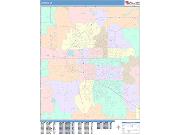 Lincoln <br /> Wall Map <br /> Color Cast Style 2025 Map