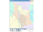 Manchester <br /> Wall Map <br /> Color Cast Style 2025 Map
