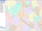 Clifton <br /> Wall Map <br /> Color Cast Style 2025 Map