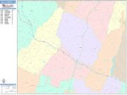 East Orange <br /> Wall Map <br /> Color Cast Style 2025 Map