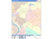 Hamilton <br /> Wall Map <br /> Color Cast Style 2025 Map