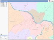 New Brunswick <br /> Wall Map <br /> Color Cast Style 2025 Map