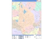 Wayne <br /> Wall Map <br /> Color Cast Style 2025 Map