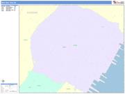 West New York <br /> Wall Map <br /> Color Cast Style 2025 Map