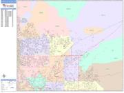 North Las Vegas <br /> Wall Map <br /> Color Cast Style 2025 Map