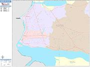 Niagara Falls <br /> Wall Map <br /> Color Cast Style 2025 Map