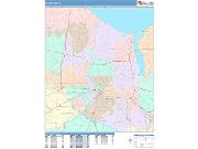 Rochester <br /> Wall Map <br /> Color Cast Style 2025 Map