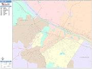 Utica <br /> Wall Map <br /> Color Cast Style 2025 Map